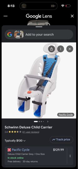 Schwinn Deluxe Child Carrier