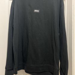 Obey men’s black sweater