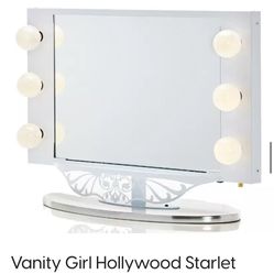 Vanity Girl Holly Wood Mirror 