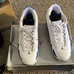 Retro 14 White And Blue 