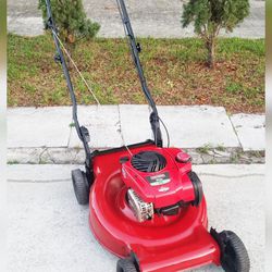 self propelled 22" gas lawn mower works perfect $220 firm