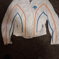 Early 2000s Vintage Harley Davidson White Moto Sport Mesh Knit Women's Sz Small