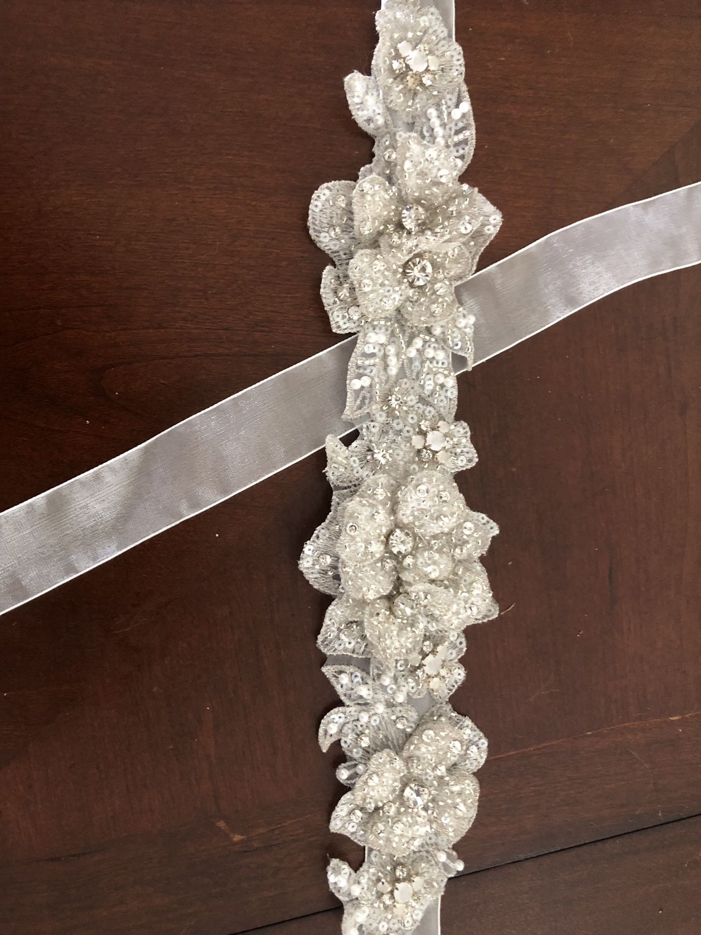 Bling belt for waist wedding dress