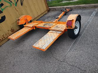 Car dolly with winch