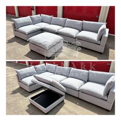 New 6-Piece Customizable Sectional Cloud Couches (4 Color Options - 🚚FREE DELIVERY)