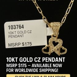 Cz Heart Pendant 