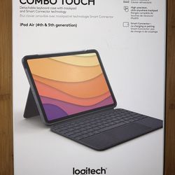 Logitech Combo Touch iPad Air (4th, 5th Gen) Keyboard Case (Like New)