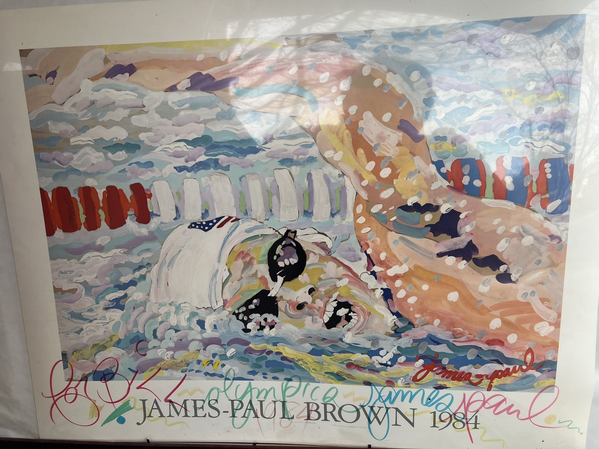 1984 Olympic Swimmer By James Paul Brown