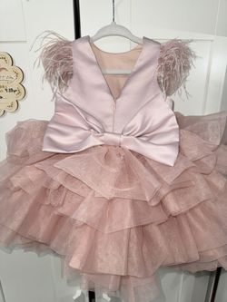 Vestido Para Niña De 6-9 Meses Elegante Buen Estado Usado Dos Veces Para Fotos 