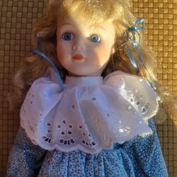 Vintage Musical  Porcelain doll
