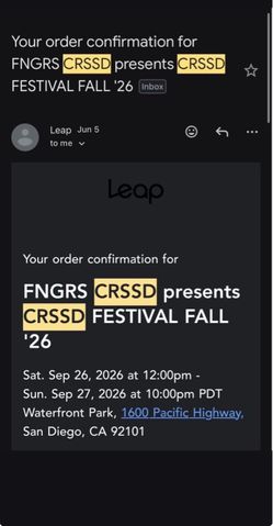 CRSSD 2 Day GA Ticket