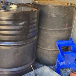 2 50gal Drums