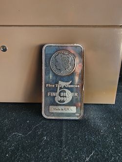 5 ounce silver bar .999+ silver