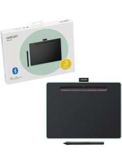 Wacom CTL6100WLE0 Intuos Wireless Graphic Tablet with 3 Software Included, 10.4" X 7.8", Pistachio (Renewed)