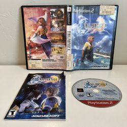 Final Fantasy X 10 PS2 (PlayStation 2, 2001) Black Label Complete CIB Game