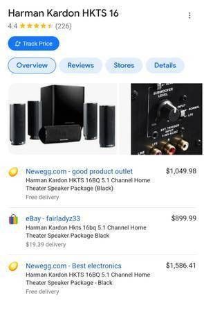 NIB Harmon Kardon Surround Sound Speakers