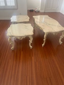 Italian marble coffee set
