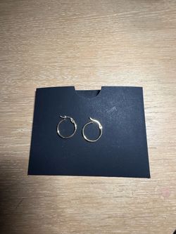 14k gold earring hoops