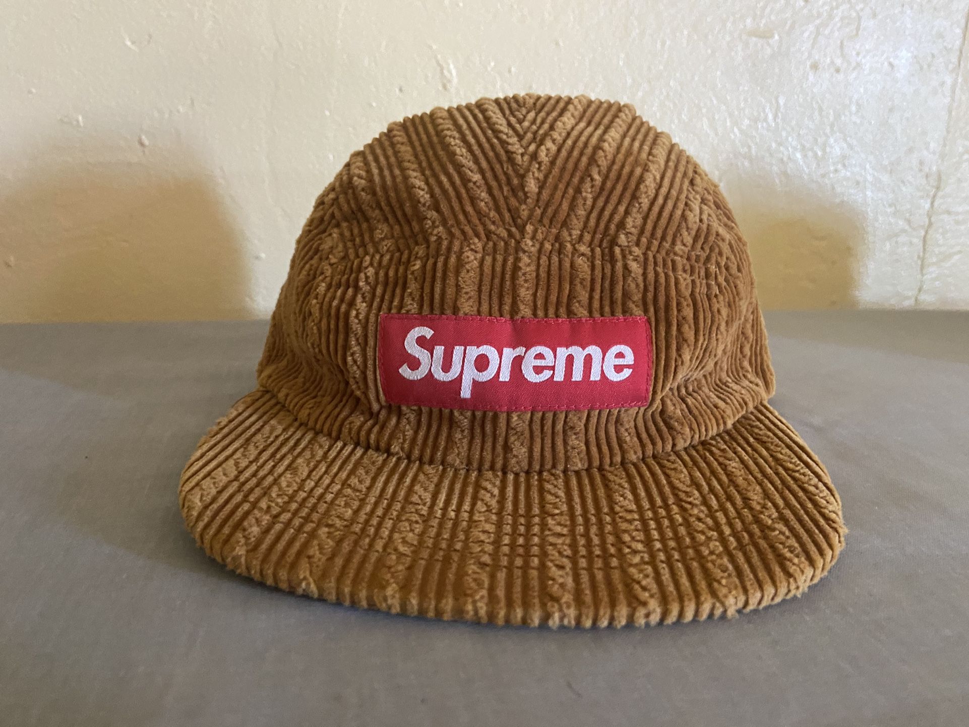 Supreme Box Logo Hat Brown Corduroy 