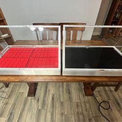 Allstate Mfg Coin & Jewlery Showcase Display Cases w Anti-Theft Side Panels