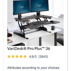 Standing Vari Desk Pro Plus 36”