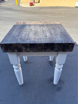 Rustic Farmhouse Prep Table – Thick Solid Wood Top