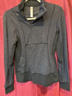 Kyodan woman's herringbone quarter zip pullover activewear jacket