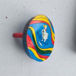 Vintage T. Cohn Tin Litho New Years Eve Ratchet Noisemaker Spinner