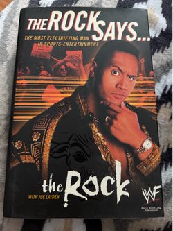 Vintage The Rock Says The Most Electrifying Man In Sports Entertainment Book WWF