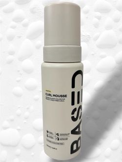 BASED Curl Mousse 6.8oz NEW | Volume + Definition | Lightweight No Crunch | Non Toxic Hair Styling Foam