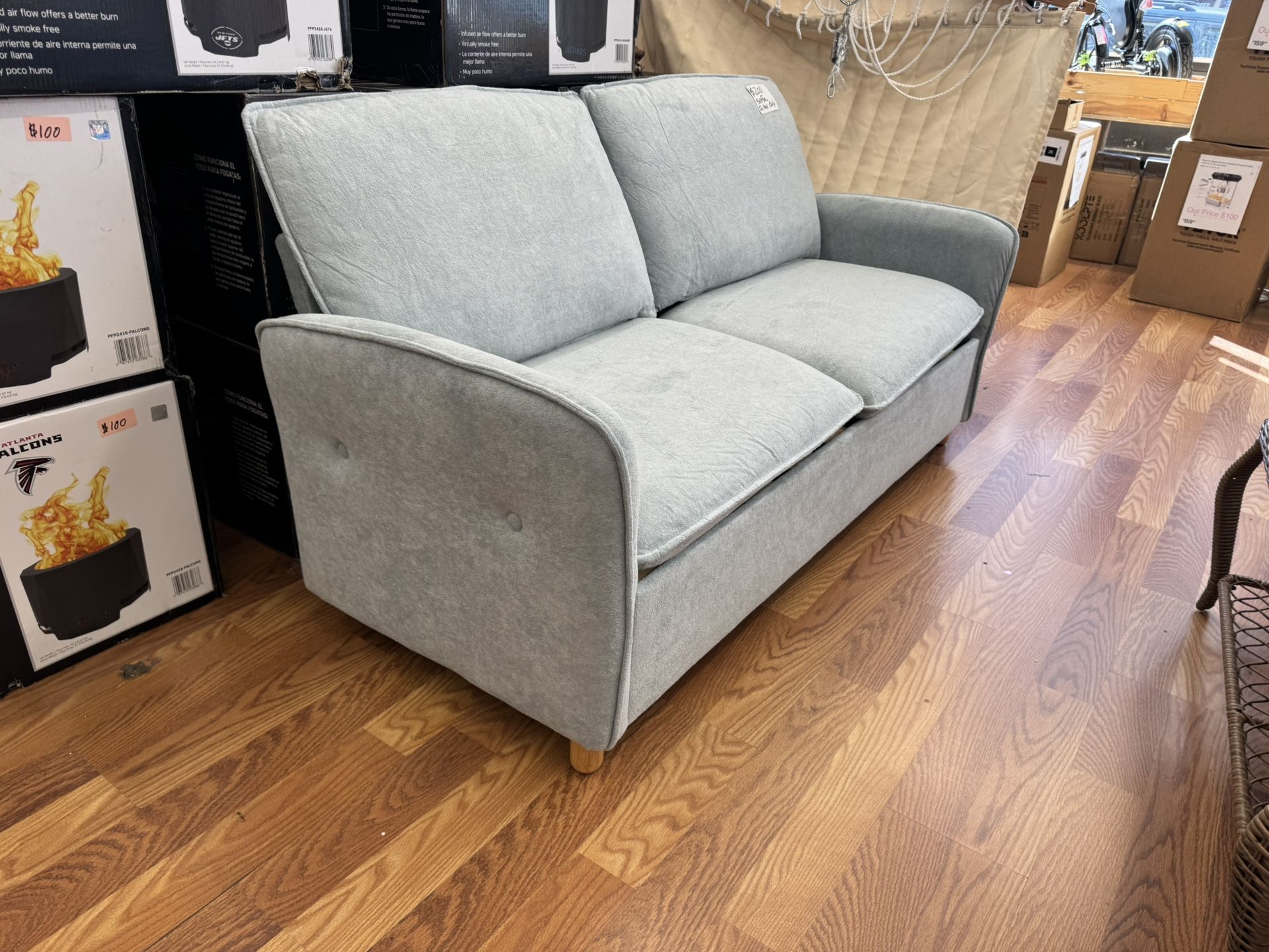 Cream Color Two Seater Sofa