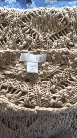 Women’s J Jill 3/4 sleeve beige  top, medium