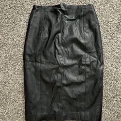 Black Leather Skirt