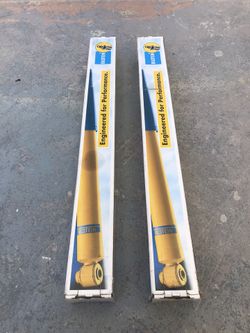 Bilstein 24-187404 Set of 2 Front Yellow Monotube Shock Absorbers