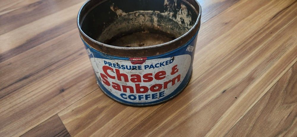 Vintage Chase & Sanborn Coffee Tin 1940- 50
