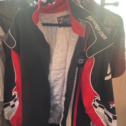 Authentic vintage snap on racing jacket