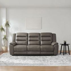 Mason Leather Power Reclining Sofa With Power Headrests 