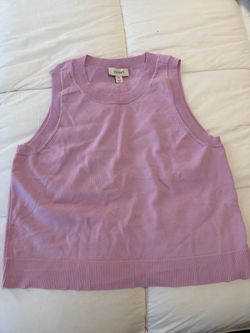 On 34th Lavender Knit Sweater Vest Medium