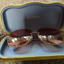 Gucci Sunglasses Rose With Glitter Rims
