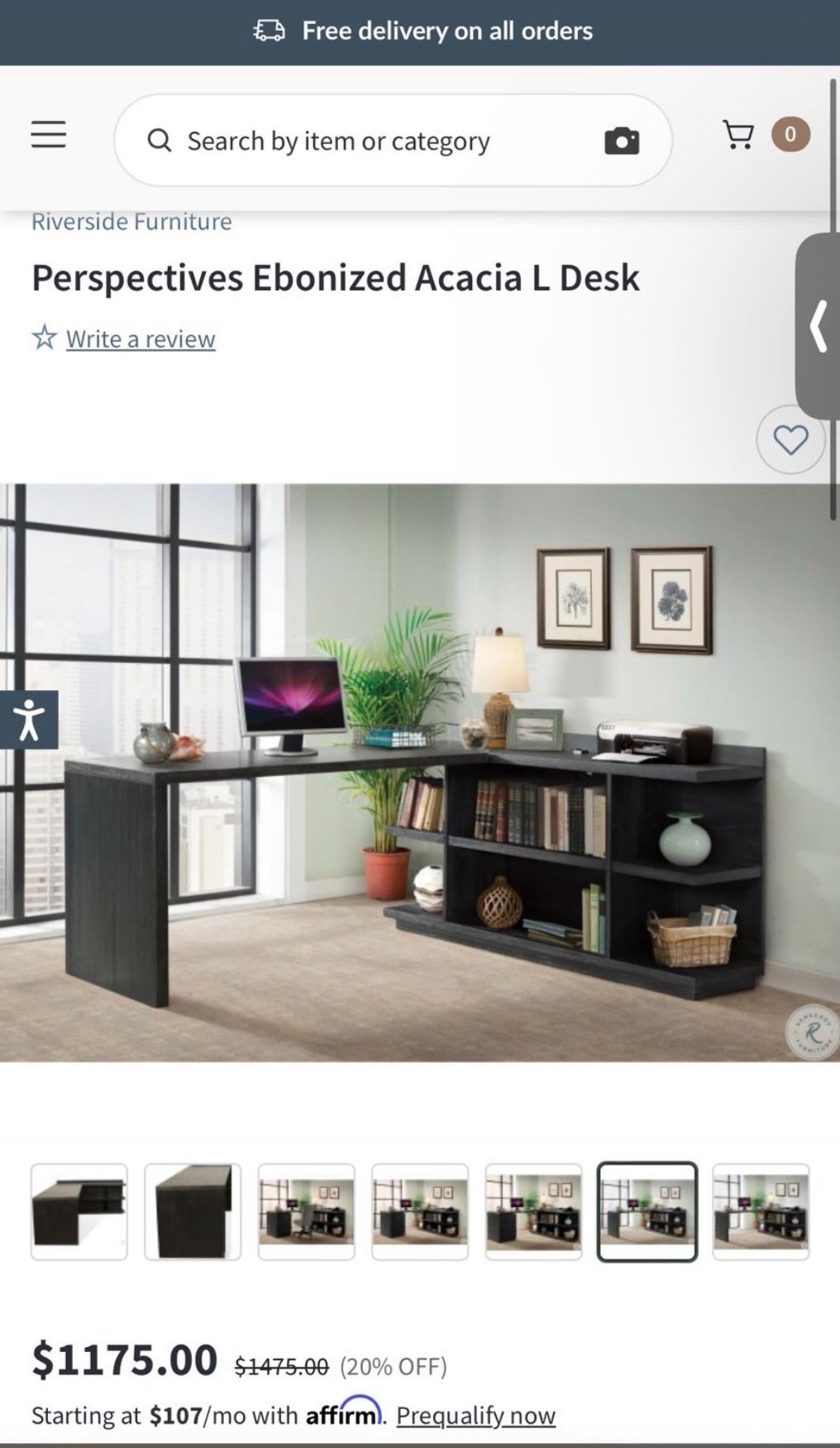 L Corner Desk Retail $1175