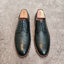 J&M Black Leather Dress Shoes Size 10.5