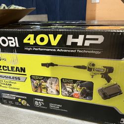 RYOBI 40V HP Brushless EZClean 600 PSI 0.7 GPM Cold Water Electric Power Cleaner (Tool-Only)