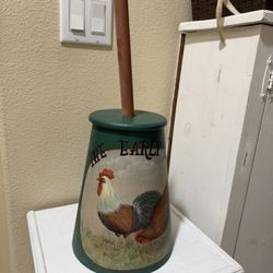 Rustic Wooden Churn Decor