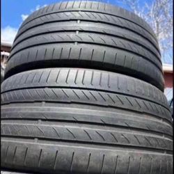 285 40 22 Continental contisportcontact 285/40/22 used tires 285/40R22 