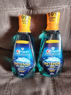 Crest  Intense  mouthwash 1L
$ 5 each 
Compton 