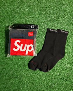 4pk black supreme socks
