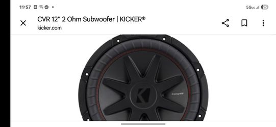 Kicker cvr 12" 2