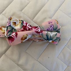 New Large Dog Collar And Bow