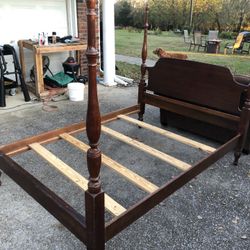 Cherry Wood  Canapy Bed 