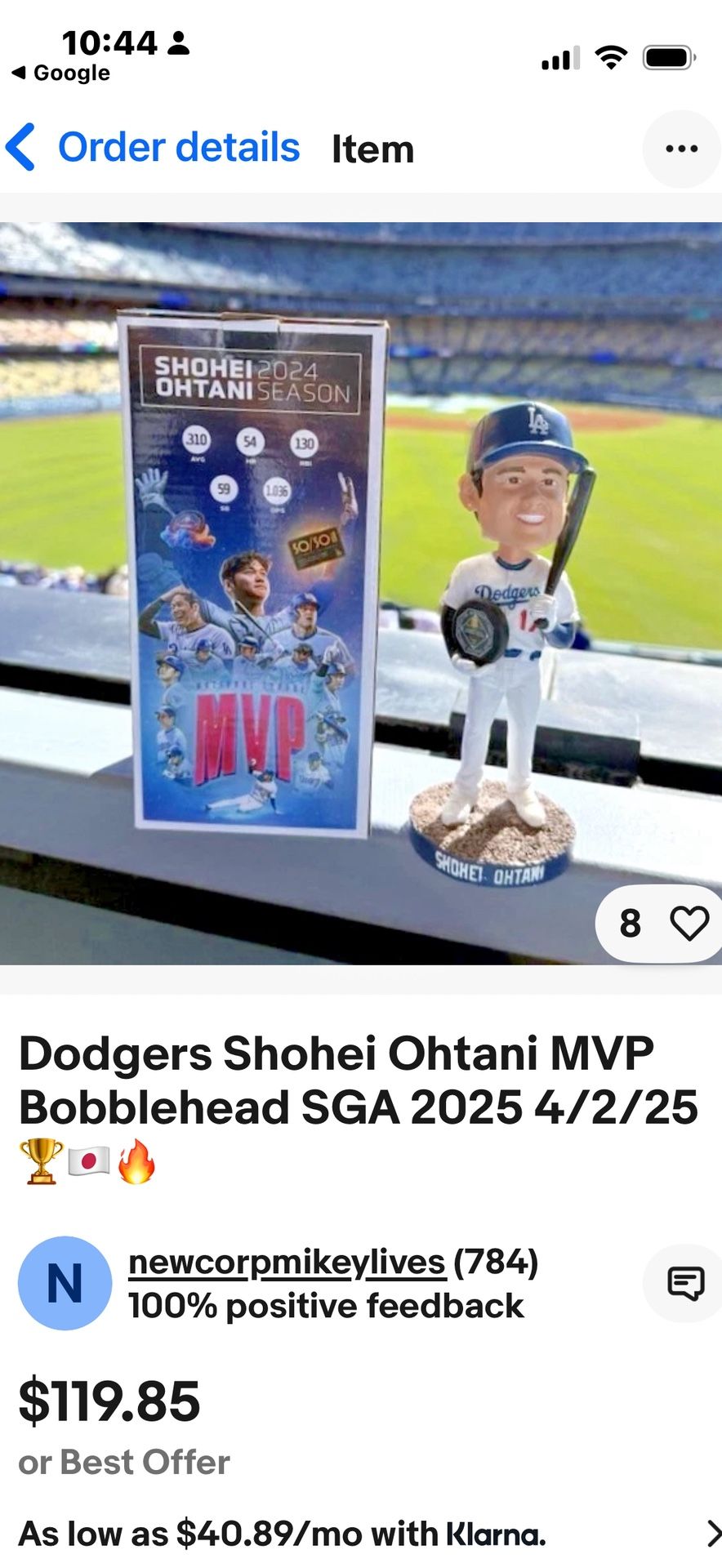 Othani Bobble head New